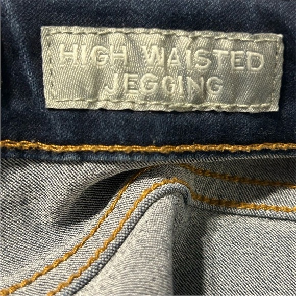 Aeropostale Women's High Waisted Jeggings Dark Blue Denim Size 0 - Picture 7 of 9
